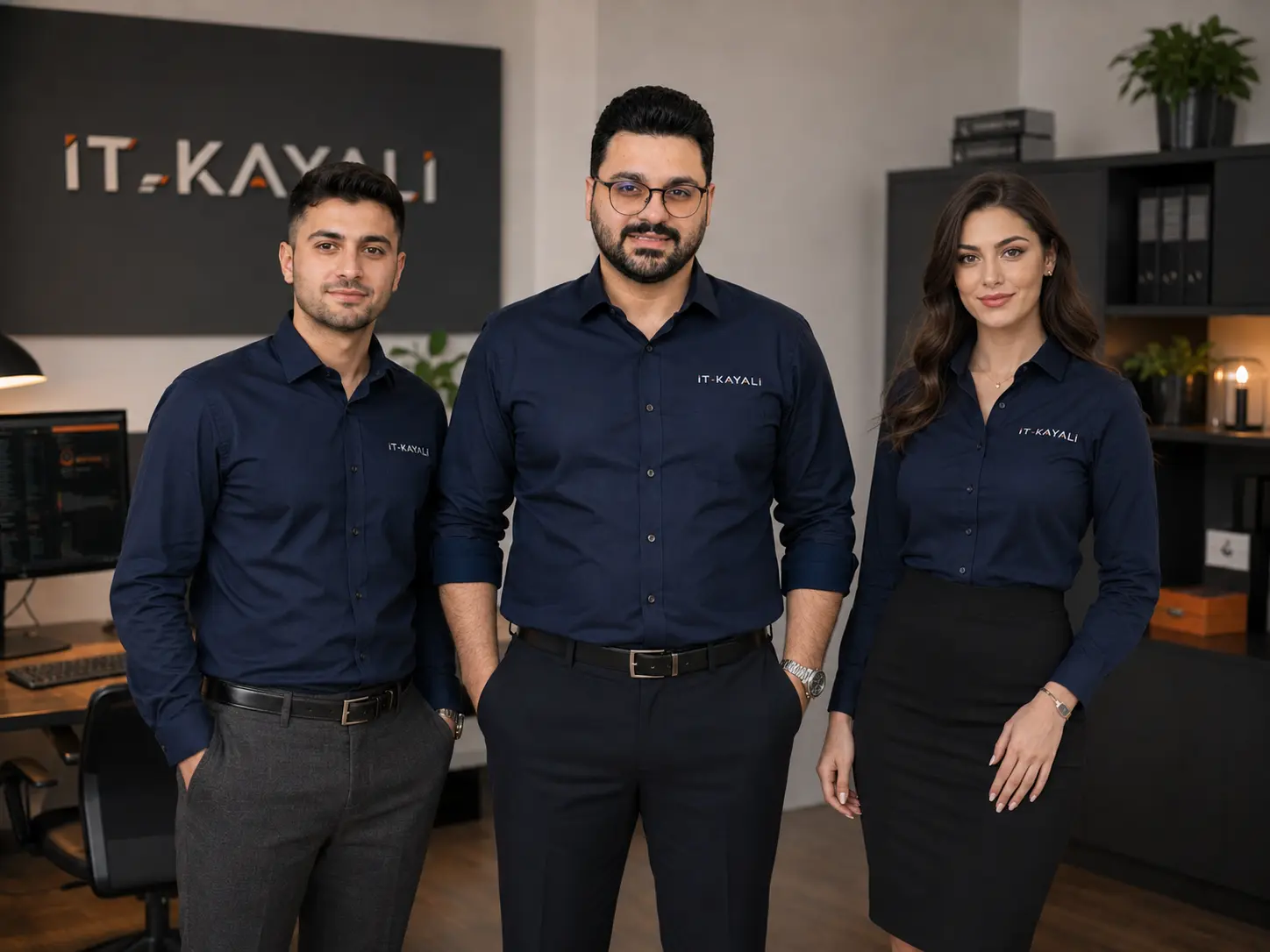 Drei Personen aus dem IT-Kayali Team