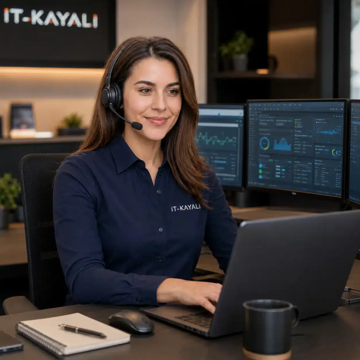 IT-Support Mitarbeiter von IT-Kayali für Helpdesk Remote Hilfe und technische Unterstützung