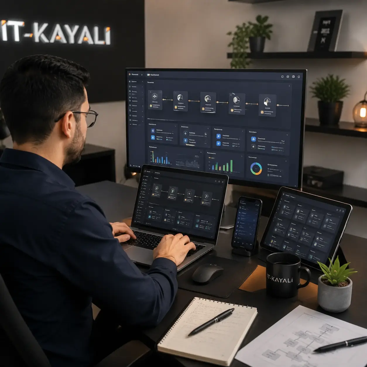 automatisierung mit digitalen Workflows Formularverarbeitung Aufgabenautomatisierung Rechnungsprozess Angebotsprozess Datenimport Datenexport Schnittstellen ERP CRM und IT-Support